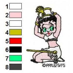 Betty Boop Embroidery Design 40